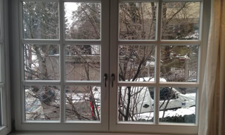 Sicherheitsfolien bei Holzfenster